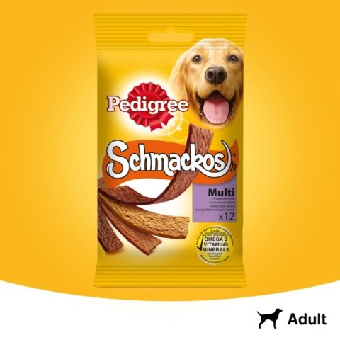 Pedigree Schmackos Przysmak Dla Dorosłych Psów Z Wołowiną 86g Pedigree Pedigree Schmackos Przysmak Dla Dorosłych Psów Z Wołowiną 86g Pedigree