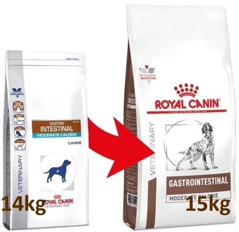 ROYAL CANIN Gastrointestinal Moderate Calorie 15kg Royal Canin weterynaria ROYAL CANIN Gastrointestinal Moderate Calorie 15kg Royal Canin weterynaria