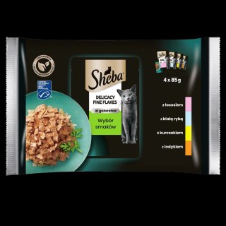 Sheba Fine Flakes In Jelly Saszetka 4x85g Sheba