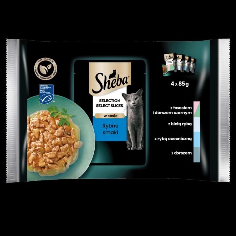 Sheba Saszetka Selection In Sauce Smaki Rybne 4x85g Sheba Sheba Saszetka Selection In Sauce Smaki Rybne 4x85g Sheba