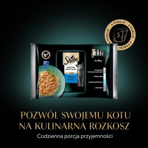 Sheba Saszetka Selection In Sauce Smaki Rybne 4x85g Sheba Sheba Saszetka Selection In Sauce Smaki Rybne 4x85g Sheba