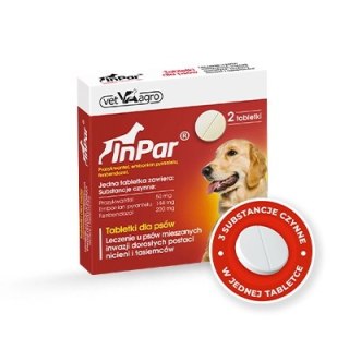 Vet-Agro InPar Tabletki Odrobaczające Dla Psa 2szt Vet-Agro
