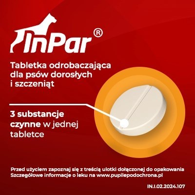 Vet-Agro InPar Tabletki Odrobaczające Dla Psa 2szt Vet-Agro Vet-Agro InPar Tabletki Odrobaczające Dla Psa 2szt Vet-Agro