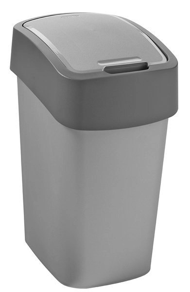 Curver Flip Bin Kosz Na Śmieci Szaro-Grafitowy 10l Curver Curver Flip Bin Kosz Na Śmieci Szaro-Grafitowy 10l Curver