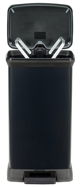Curver Kosz Na Śmieci Z Pedałem Metalizowany Czarny 50l Curver