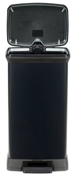 Curver Kosz Na Śmieci Z Pedałem Metalizowany Czarny 50l Curver Curver Kosz Na Śmieci Z Pedałem Metalizowany Czarny 50l Curver