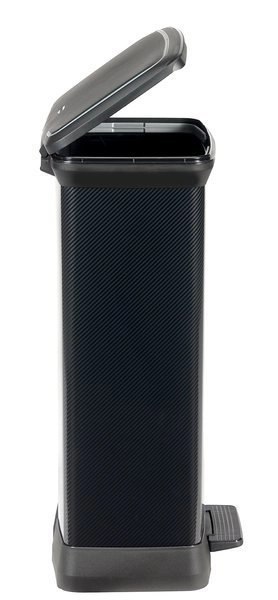Curver Kosz Na Śmieci Z Pedałem Metalizowany Czarny 50l Curver Curver Kosz Na Śmieci Z Pedałem Metalizowany Czarny 50l Curver