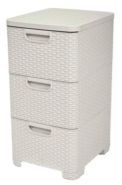 Curver Style Regał Z Szufladami Kremowy 42l Curver Curver Style Regał Z Szufladami Kremowy 42l Curver