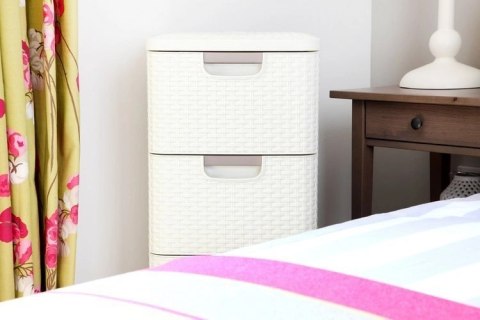 Curver Style Regał Z Szufladami Kremowy 42l Curver Curver Style Regał Z Szufladami Kremowy 42l Curver