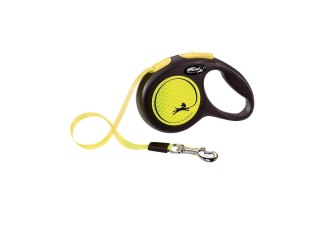 Flexi Smycz New Classic L Taśma 5m Do 50kg Żółty Neon Flexi
