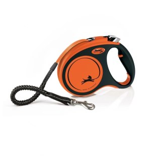 Flexi Smycz Oryginalna Xtreme M Taśma 5m do 35kg Pomarańczowa Flexi