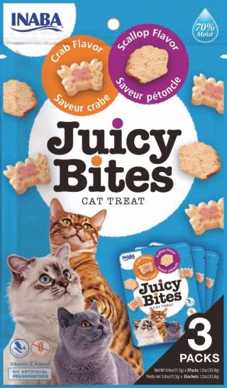 INABA Ciao Juicy Bites Przegrzebek I Krab 3x11,3g INABA
