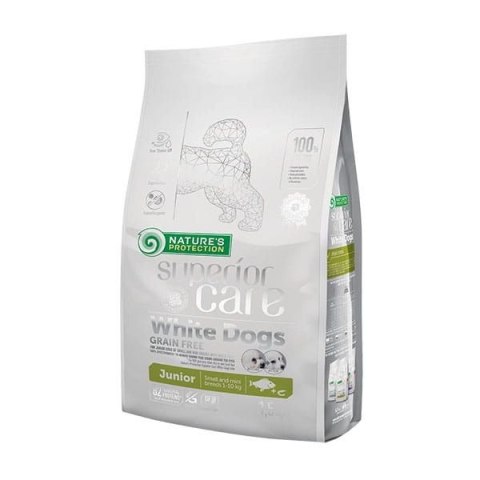 Nature's Protection Superior Care White Dogs Grain Free White Fish Junior Small Breeds 1,5kg