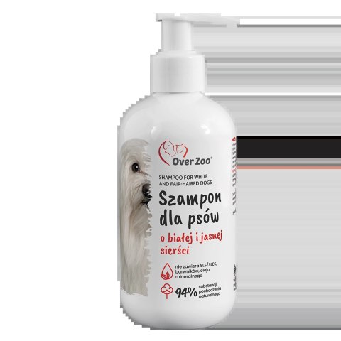 OVER ZOO Szampon Dla Psów Do Sierści Białej I Jasnej 250ml Over Zoo OVER ZOO Szampon Dla Psów Do Sierści Białej I Jasnej 250ml Over Zoo