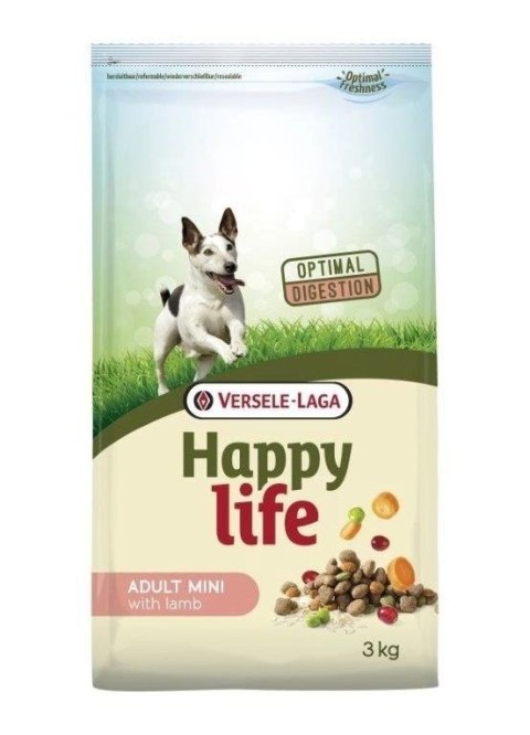 Versele-Laga Happy Life Adult Mini Z Jagnięciną 3kg Versele-Laga Versele-Laga Happy Life Adult Mini Z Jagnięciną 3kg Versele-Laga