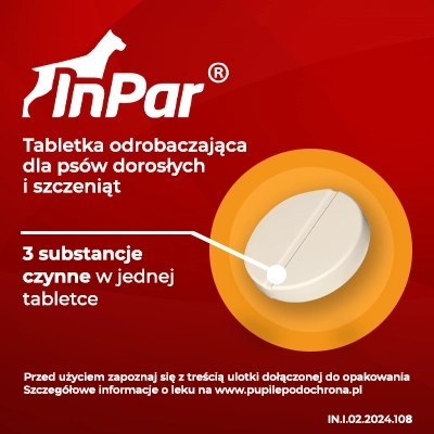 Vet-Agro InPar Tabletki Odrobaczające Dla Psa 6szt Vet-Agro Vet-Agro InPar Tabletki Odrobaczające Dla Psa 6szt Vet-Agro