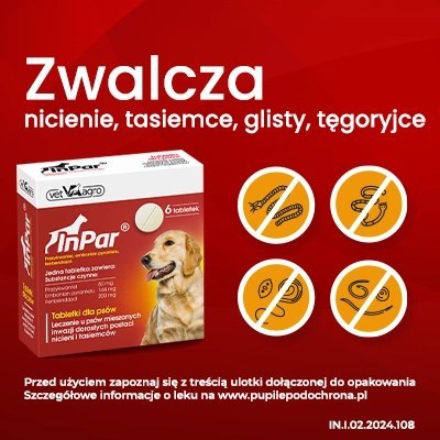 Vet-Agro InPar Tabletki Odrobaczające Dla Psa 6szt Vet-Agro Vet-Agro InPar Tabletki Odrobaczające Dla Psa 6szt Vet-Agro