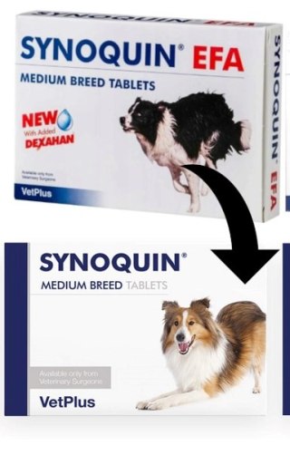VetPlus Synoquin Efa Medium Breed 30tab Vet Plus Limited