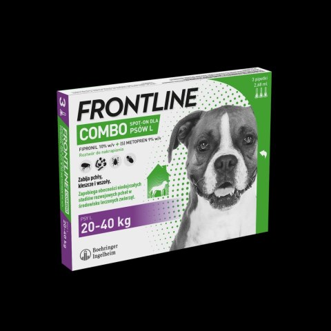 FRONTLINE Combo Spot-On Dla Psów 3x2,68ml Frontline (Boehringer Ingelheim) FRONTLINE Combo Spot-On Dla Psów 3x2,68ml Frontline (Boehringer Ingelheim)