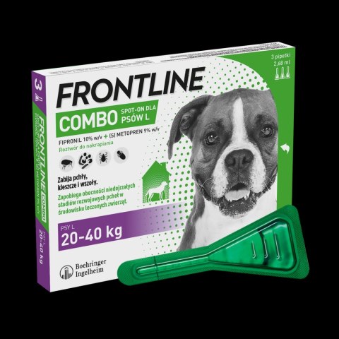 FRONTLINE Combo Spot-On Dla Psów 3x2,68ml Frontline (Boehringer Ingelheim) FRONTLINE Combo Spot-On Dla Psów 3x2,68ml Frontline (Boehringer Ingelheim)