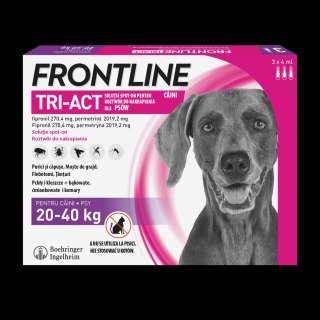 FRONTLINE Tri-Act Dla Psów 3x4ml Frontline (Boehringer Ingelheim)