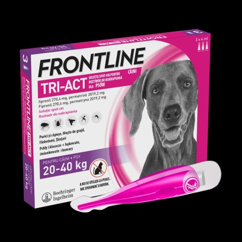 FRONTLINE Tri-Act Dla Psów 3x4ml Frontline (Boehringer Ingelheim)