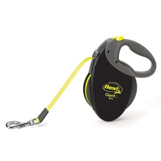 Flexi Smycz Oryginalna Giant L Taśma 8m Do 50 kg - Neon Flexi