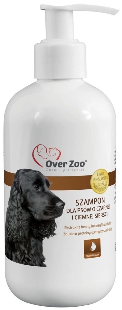 OVER ZOO Szampon Dla Psów O Czarnej I Ciemnej Sierści 250ml Over Zoo OVER ZOO Szampon Dla Psów O Czarnej I Ciemnej Sierści 250ml Over Zoo