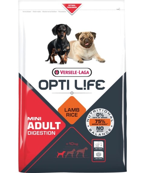 Versele-Laga Opti Life Adult Digestion Mini Jagnięcina Z Ryżem 7,5kg Versele-Laga Versele-Laga Opti Life Adult Digestion Mini Jagnięcina Z Ryżem 7,5kg Versele-Laga