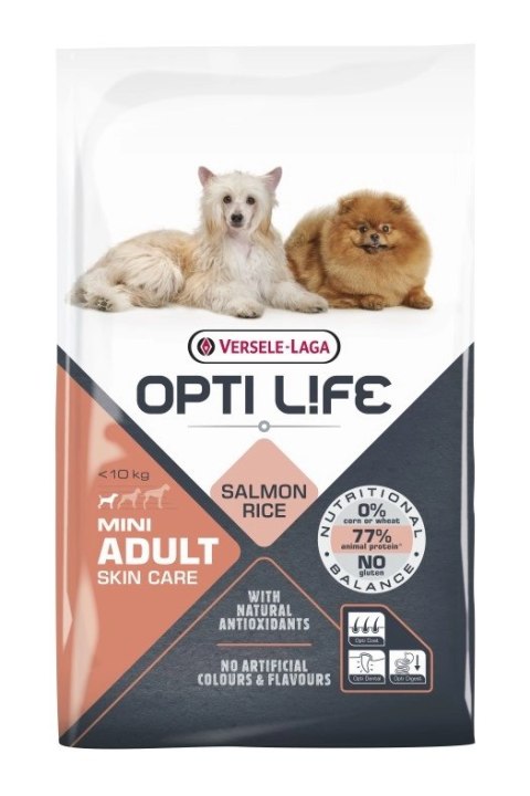Versele-Laga Opti Life Adult Skin Care Mini Z Łososiem 7,5kg Versele-Laga Versele-Laga Opti Life Adult Skin Care Mini Z Łososiem 7,5kg Versele-Laga