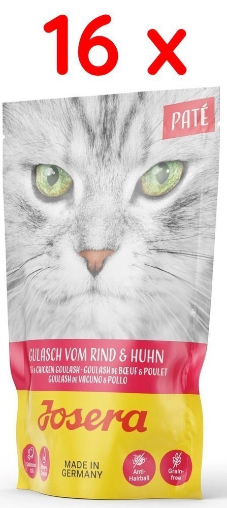 Josera Pate Gulasz Z Kurczakiem I Wołowiną 16x85g Josera Josera Pate Gulasz Z Kurczakiem I Wołowiną 16x85g Josera