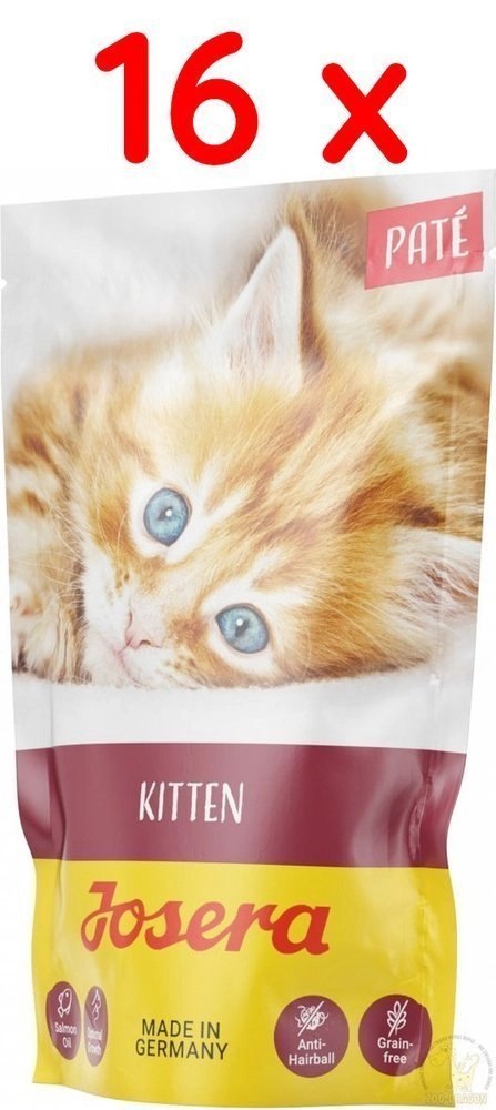 Josera Pate Kitten Z Olejem Z Łososia 16x85g Josera Josera Pate Kitten Z Olejem Z Łososia 16x85g Josera
