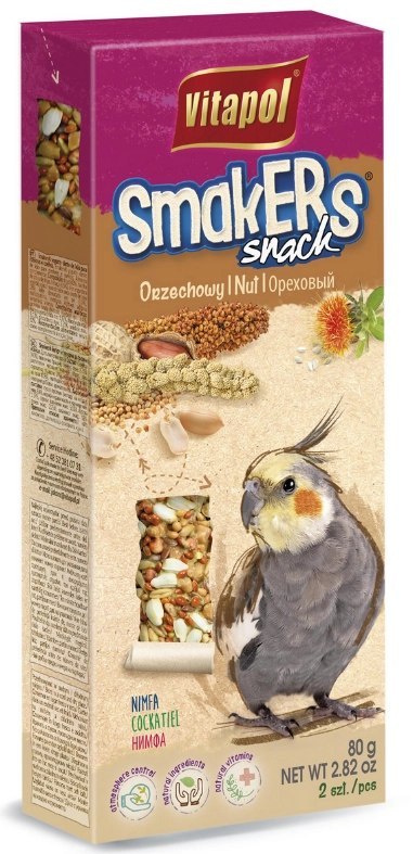 Vitapol Smakers Dla Nimfy Orzechowy 2szt Vitapol Vitapol Smakers Dla Nimfy Orzechowy 2szt Vitapol