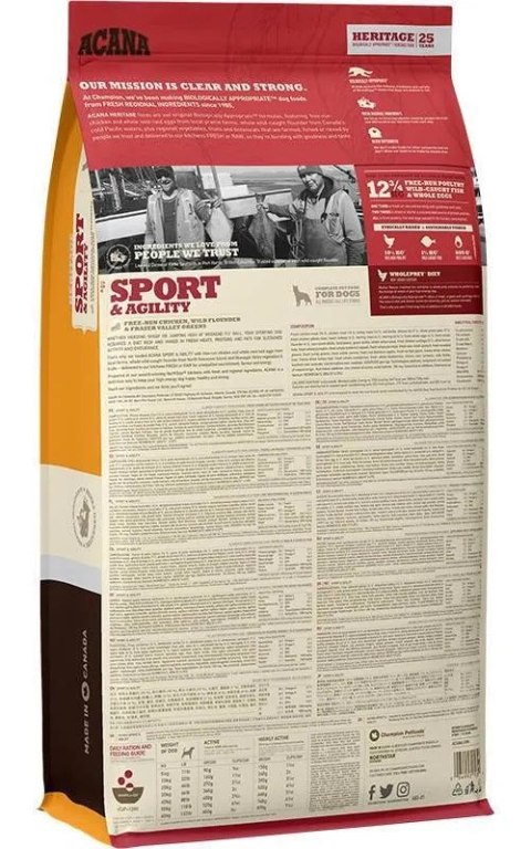 Acana Heritage Sport & Agility 17kg Acana Acana Heritage Sport & Agility 17kg Acana