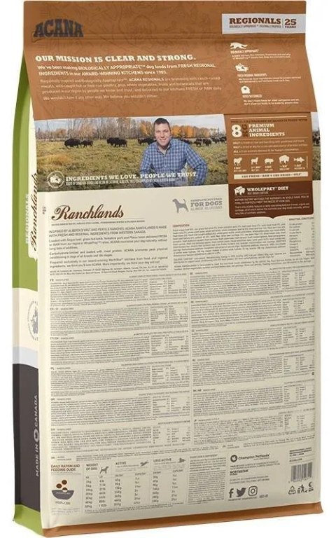 Acana Regionals Ranchlands Dog 11,4kg Acana Acana Regionals Ranchlands Dog 11,4kg Acana