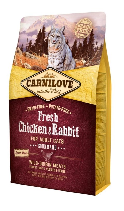 Carnilove Cat Fresh Chicken Rabbit Gourmand For Adult 6kg Carnilove Carnilove Cat Fresh Chicken Rabbit Gourmand For Adult 6kg Carnilove