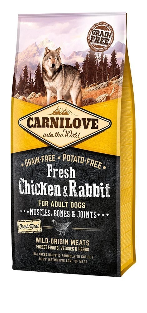Carnilove Dog Fresh Chicken Rabbit Adult 12kg Carnilove Carnilove Dog Fresh Chicken Rabbit Adult 12kg Carnilove