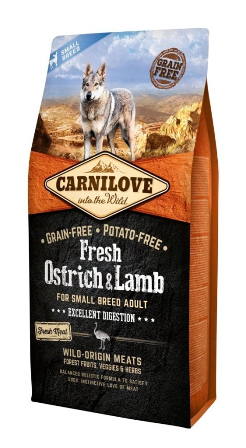 Carnilove Fresh Ostrich Lamb Adult 6kg Carnilove Carnilove Fresh Ostrich Lamb Adult 6kg Carnilove