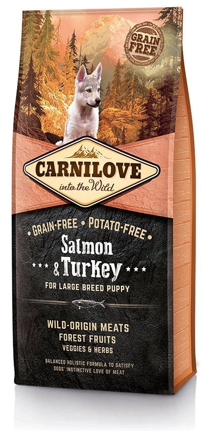 Carnilove Salmon & Turkey For Large Breed Puppy 1,5kg Carnilove Carnilove Salmon & Turkey For Large Breed Puppy 1,5kg Carnilove