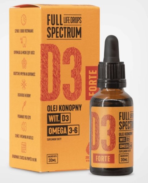 Cosma Cannabis Full Spectrum Olej Konopny Witamina D3 Forte Dla Ludzi 30ml Cosma Cannabis Cosma Cannabis Full Spectrum Olej Konopny Witamina D3 Forte Dla Ludzi 30ml Cosma Cannabis
