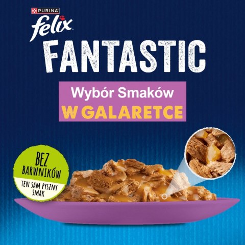 Felix Fantastic Mix Mięsny W Galaretce 44x85g Felix Felix Fantastic Mix Mięsny W Galaretce 44x85g Felix