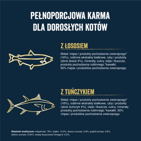 Felix Tasty Shreds Karma Dla Kota Z Łososiem I Tuńczykiem W Sosie 4x80g Felix Felix Tasty Shreds Karma Dla Kota Z Łososiem I Tuńczykiem W Sosie 4x80g Felix