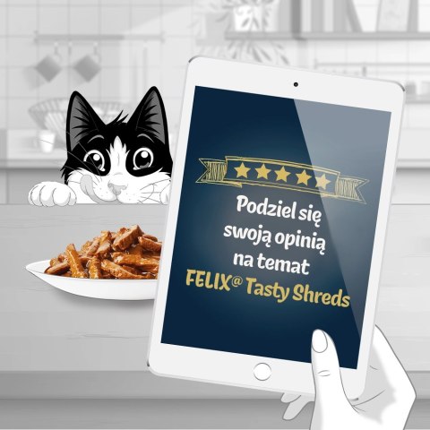Felix Tasty Shreds Karma Dla Kota Z Łososiem I Tuńczykiem W Sosie 4x80g Felix Felix Tasty Shreds Karma Dla Kota Z Łososiem I Tuńczykiem W Sosie 4x80g Felix