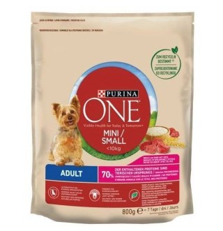 PURINA ONE Mini Adult Wołowina, ryż - sucha karma dla psa - 800g PURINA ONE