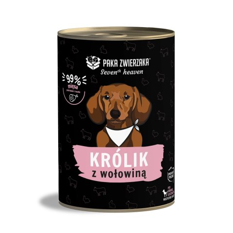 Paka Zwierzaka Seventh Heaven Królik Z Wołowiną 400g Paka Zwierzaka Paka Zwierzaka Seventh Heaven Królik Z Wołowiną 400g Paka Zwierzaka