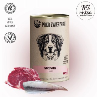 Paka Zwierzaka Wołowina I Śledź 400g Paka Zwierzaka