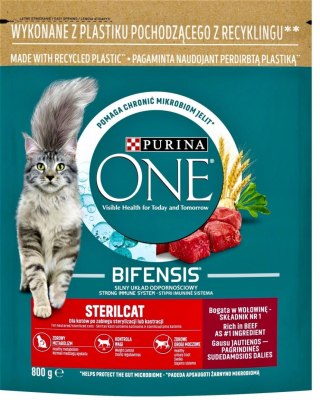Purina One Cat Sterilcat Karma Z Wołowiną Dla Kota 800g PURINA ONE