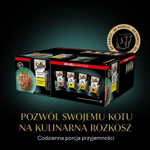 Sheba Delicacy Drobiowe Smaki W Galaretce, Z Kaczką, Z Kurczakiem, Z Drobiem, Z Indykiem 80x85g Sheba Sheba Delicacy Drobiowe Smaki W Galaretce, Z Kaczką, Z Kurczakiem, Z Drobiem, Z Indykiem 80x85g Sheba