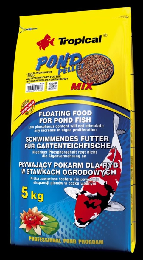 TROPICAL Pond Pellet Mix 5kg Tropical TROPICAL Pond Pellet Mix 5kg Tropical