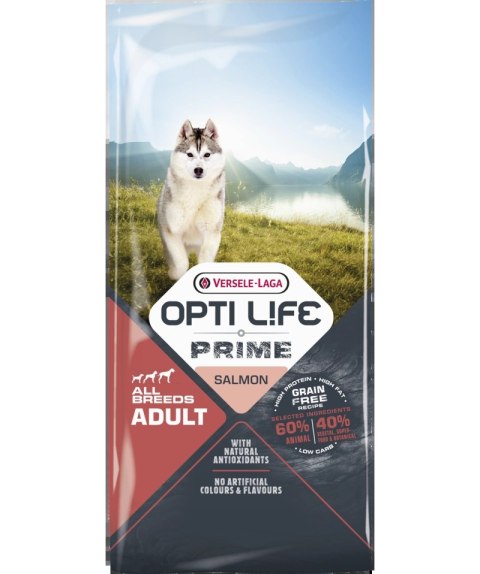 Versele-Laga Opti Life Prime Adult Salmon Karma Bezzbożowa Dla Dorosłych Psów Z Łososiem 12,5kg Versele-Laga Versele-Laga Opti Life Prime Adult Salmon Karma Bezzbożowa Dla Dorosłych Psów Z Łososiem 12,5kg Versele-Laga